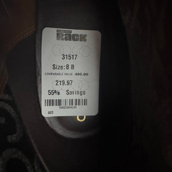 COLE HAAN RIVER WATERPROOF CHELSEA‎ BOOTIES IN SEQUOIA LEATHER NWOB SIZE 8B - Picture 12 of 14